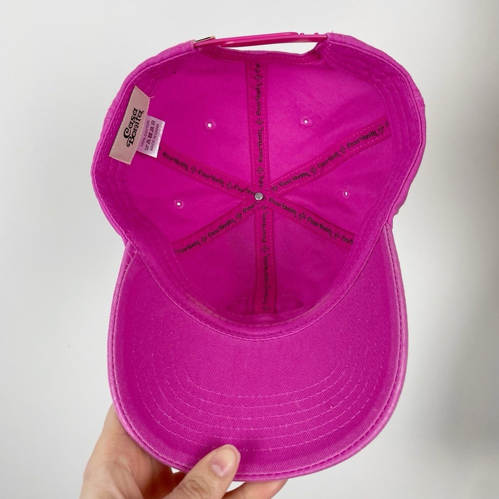 Casa Bonita Officially Licensed Pink Embroidered Hat SnapBack Baseball Cap - Picture 4 of 5